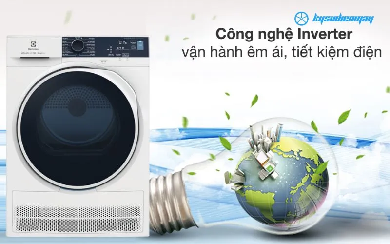 Máy sấy quần áo electrolux tiết kiệm điện